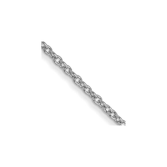 14k White Gold 14 inch 1mm Round Open Link Cable Lobster Clasp Chain,All Products : American Fashion Style Bags On Sale